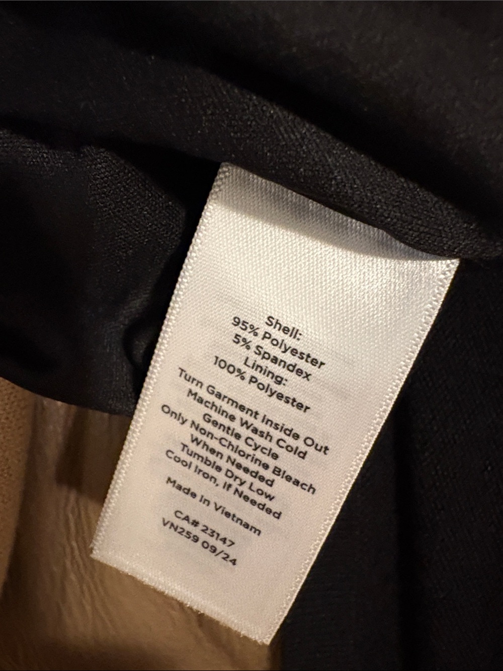 Talbots Black Midi Dress with White and Gold Floral Print - Picture 8 of 8